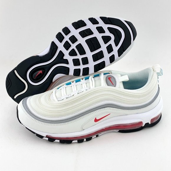 Nike Air Max 97 White Siren Red Women's Size 10 Sneakers Shoes - Picture 2 of 12